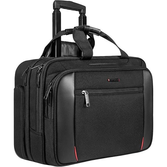 rolling laptop bag with rfid