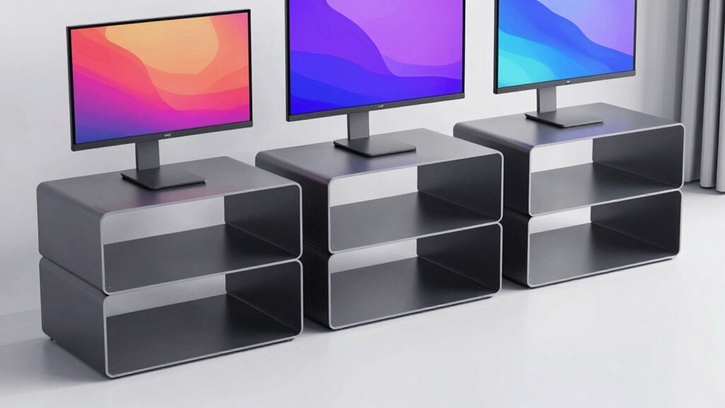 top monitor risers with storage