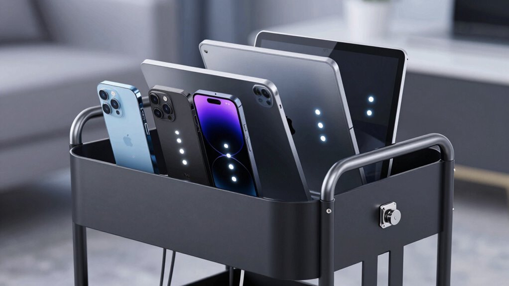 top multi device charging carts