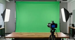 top office green screen sets