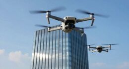 top office real estate drones