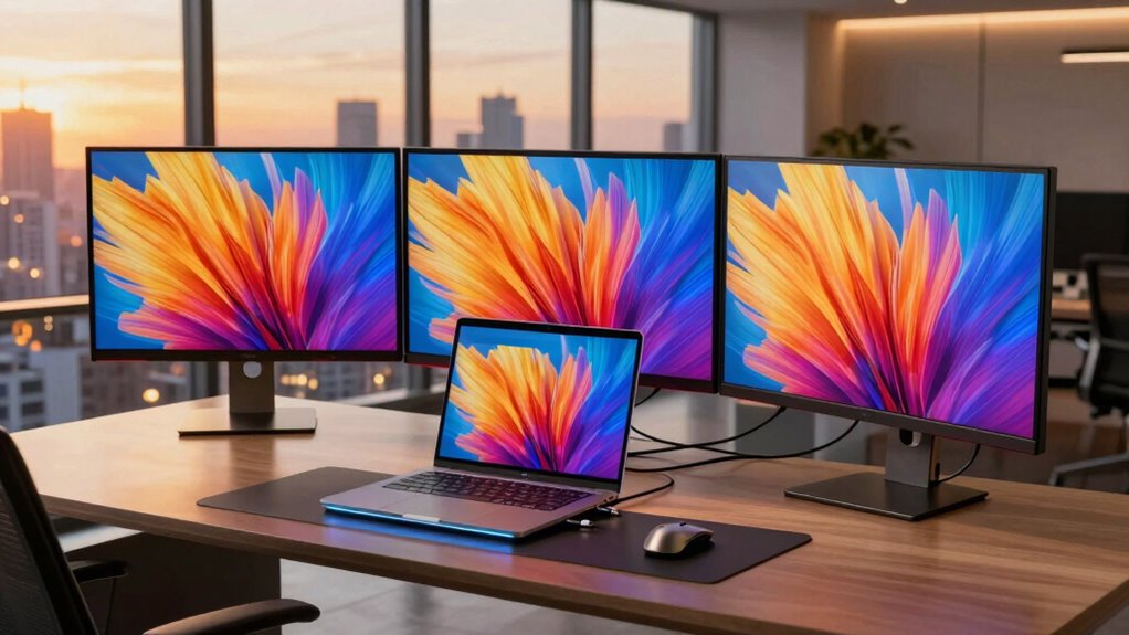 top triple monitor docks