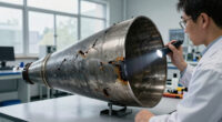 This is what it looks like when a rocket engine cone fails