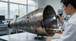 This is what it looks like when a rocket engine cone fails