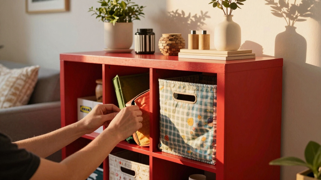 An IKEA KALLAX Got a $40 DIY Redo and Now It Looks Boutique