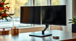 VIVO Dual Monitor Desk Mount: A Holiday Desk Upgrade